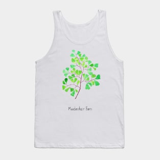 maidenhair fern watercolor Tank Top